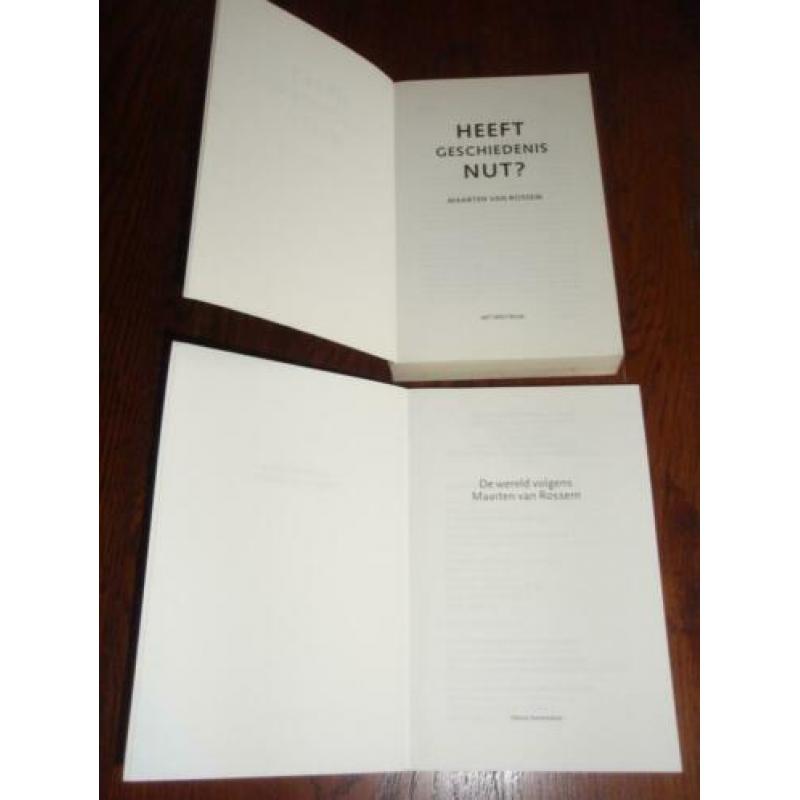 Maarten van Rossem 2 boeken .