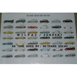 Volvo 90 jaar 1927-2017 poster. As time goes by 70 x 100 cm.