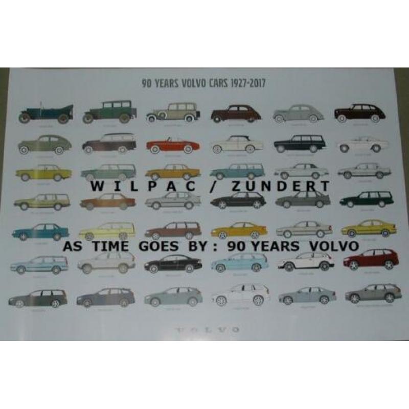 Volvo 90 jaar 1927-2017 poster. As time goes by 70 x 100 cm.