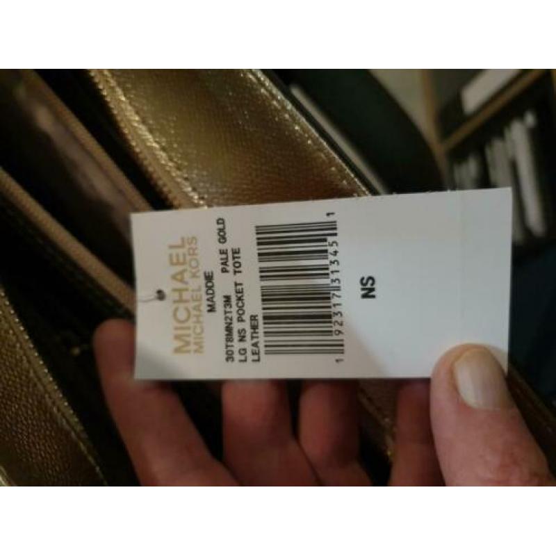 Mooie tas van Michael Kors, goudkleurig nog nieuw
