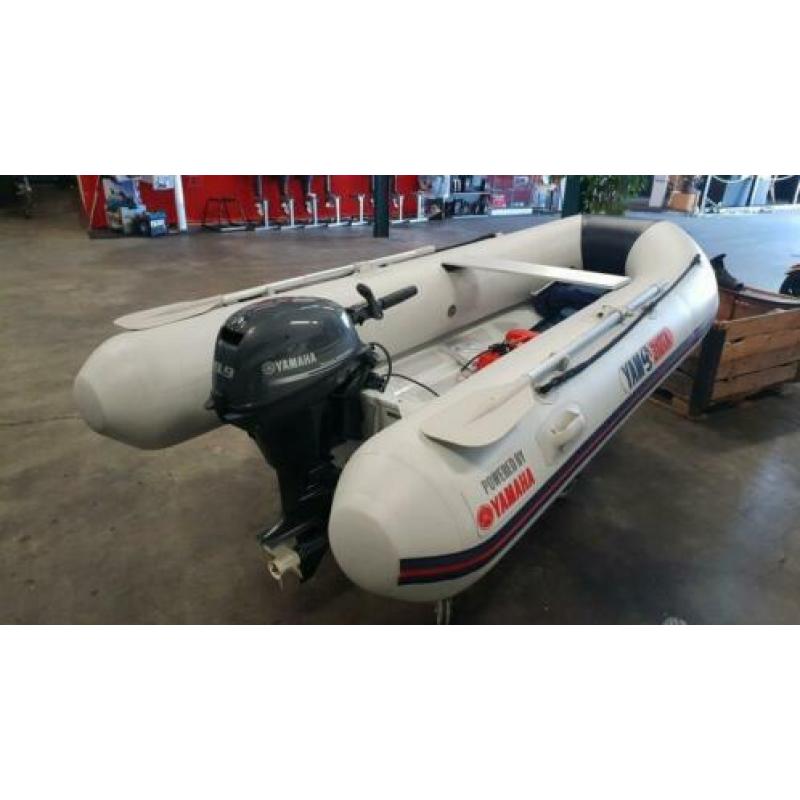 AANBIEDING! Nieuwe YAM 310TA Alu RIB met nieuwe Yamaha F9.9