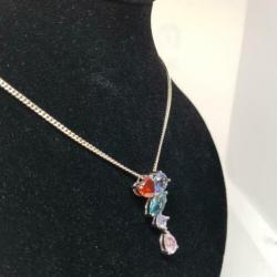 925s echt zilveren ketting met zilveren hanger nieuw!
