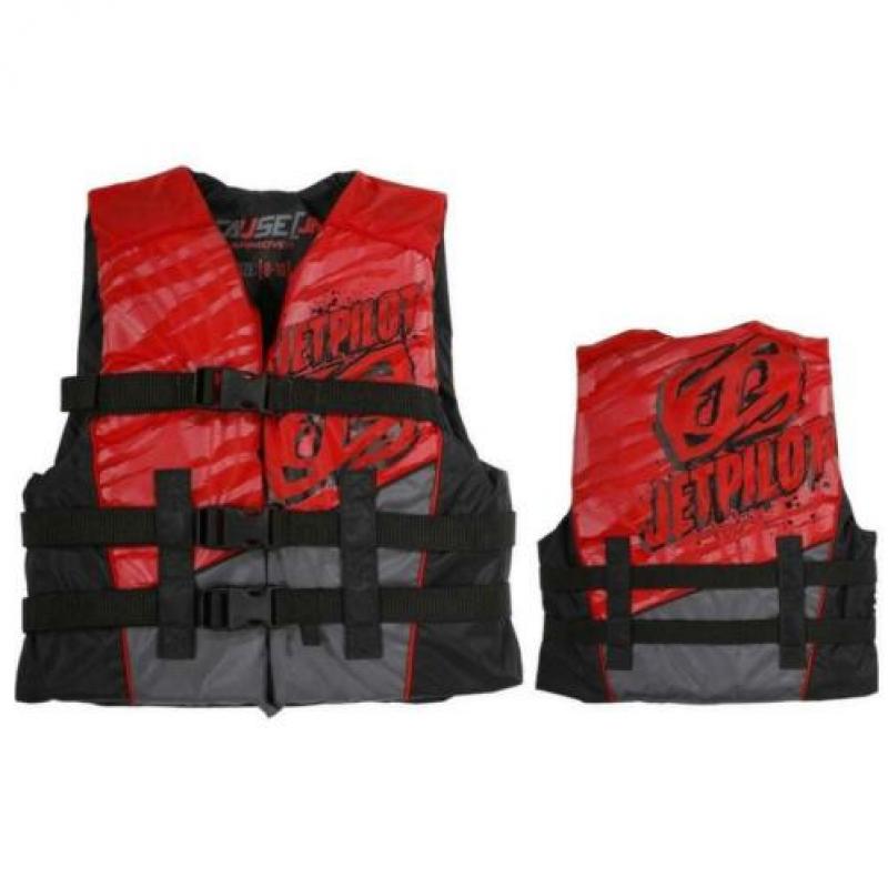 JETPILOT Cause Youth 50N Nylon Vest 8-10 jr Red 40% korting!