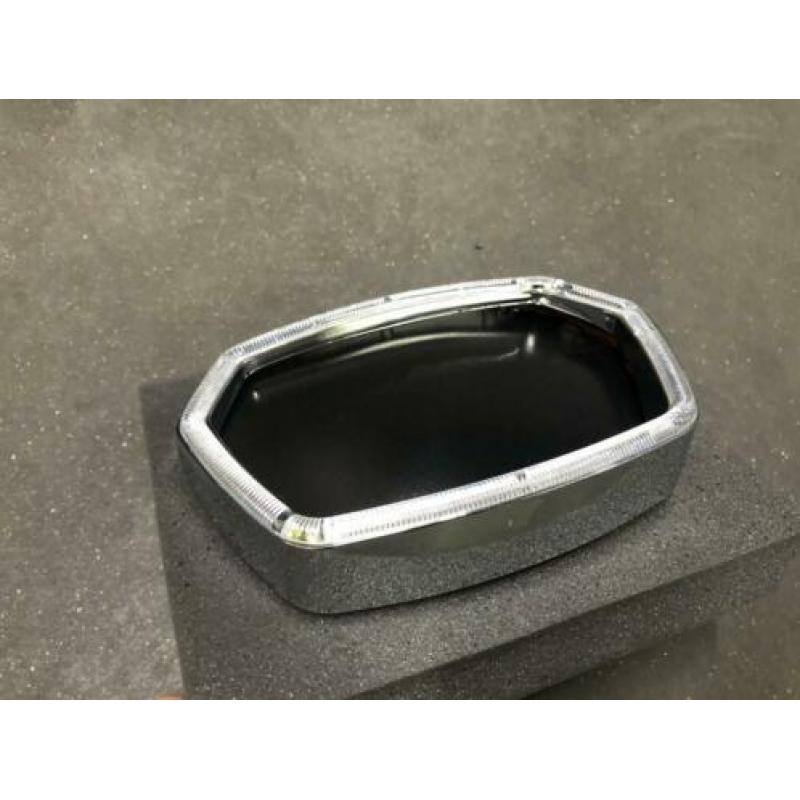 Vespa Sprint koplamp rand met led zwart of chrome