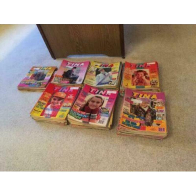Weekblad TINA tienermeisjes - 85% gehele jaar 1991 COMPLEET!