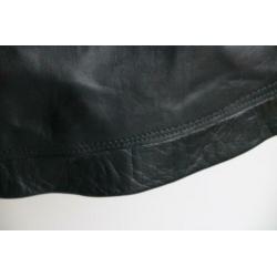 Vintage retro rok echt leer leder maat 40 42 alijn