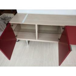 Design dressoir 240 cm breed rood