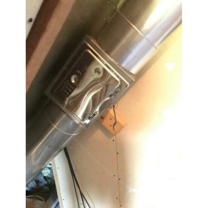 Kachelpijp 3 meter incl inspectieluik en 45 graden bocht
