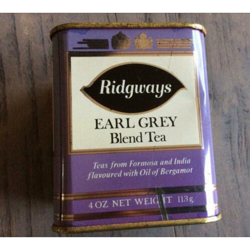Oud thee blikje Ridgways