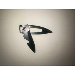 zakmes sleutelhanger met bieropener en EDC tool (Zwart)
