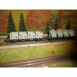 Fleischmann 1473 1473 EB ? 2 containerwagons Von Haus zu Hau