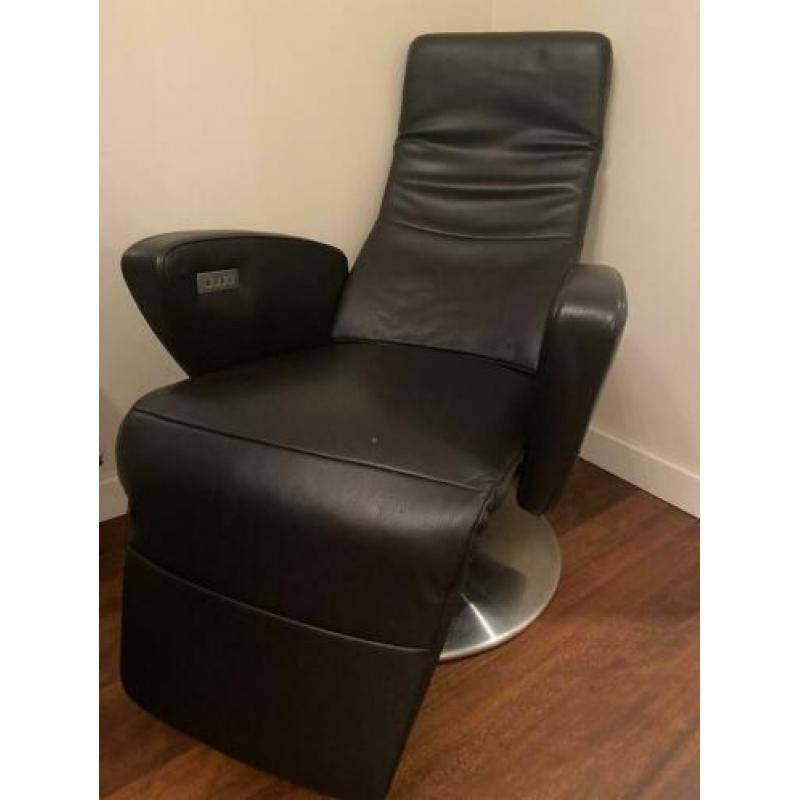 Elektrische leren lounge stoel
