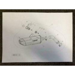 Akrapovic uitlaat demper BMW F750GS F850GS Adventure 18-19