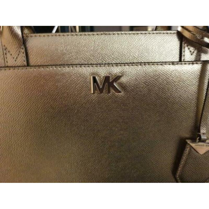 Mooie tas van Michael Kors, goudkleurig nog nieuw