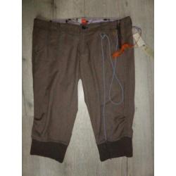 Boss 3 kwat broek mt. 44 bruin