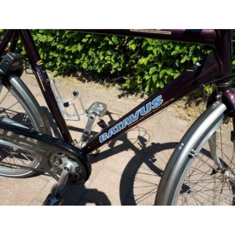 Herenfiets stationsfiets bruine Batavus framehoogte 57