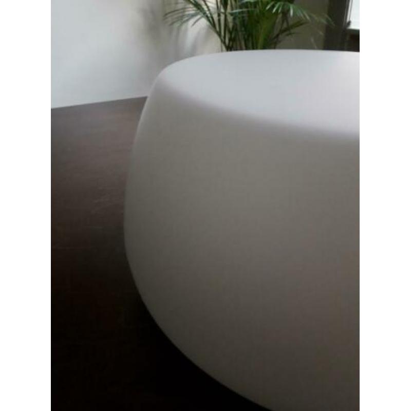 Prachtige wit glazen retro vintage plafonniere