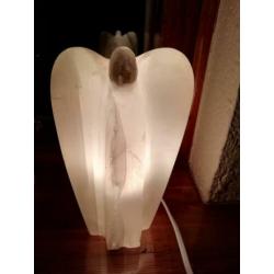 Seleniet lamp engel 20x8,2cm en 1877 gram
