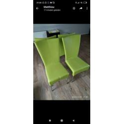 Line groen eetkamerstoelen