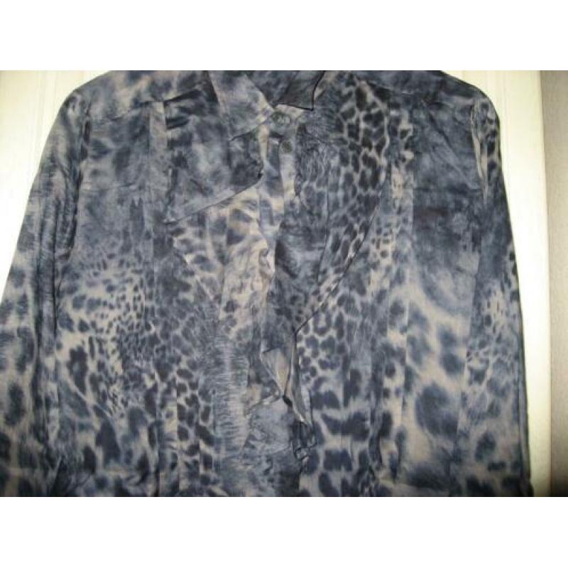 panter print blouse / tuniek van Nadine H. mt 42/44