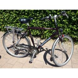Herenfiets stationsfiets bruine Batavus framehoogte 57