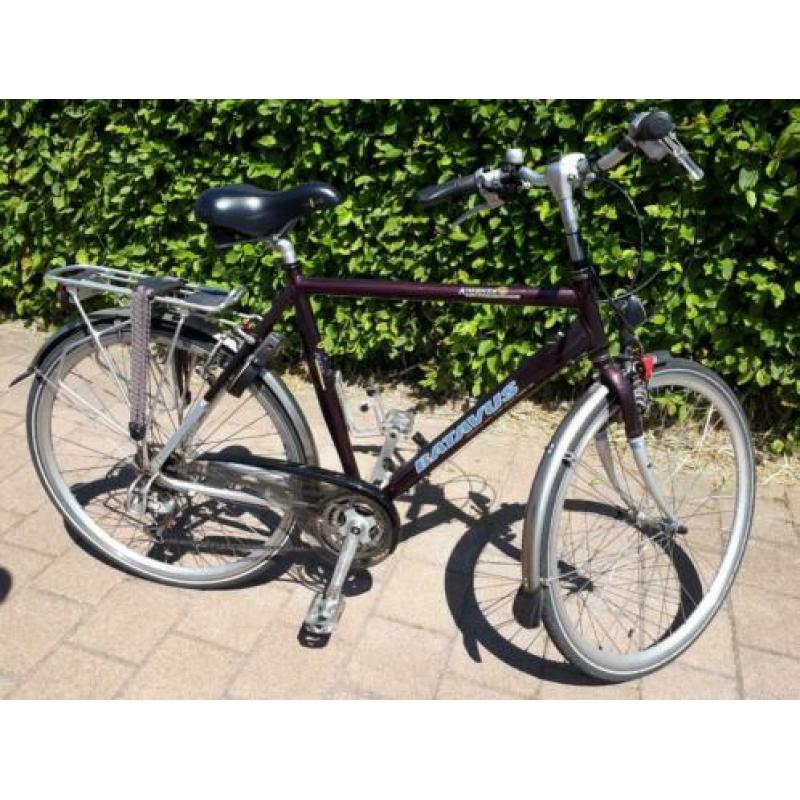 Herenfiets stationsfiets bruine Batavus framehoogte 57