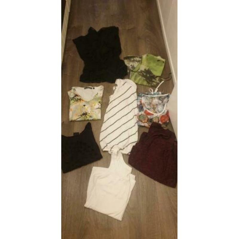 8 tops maat L ..veel merk