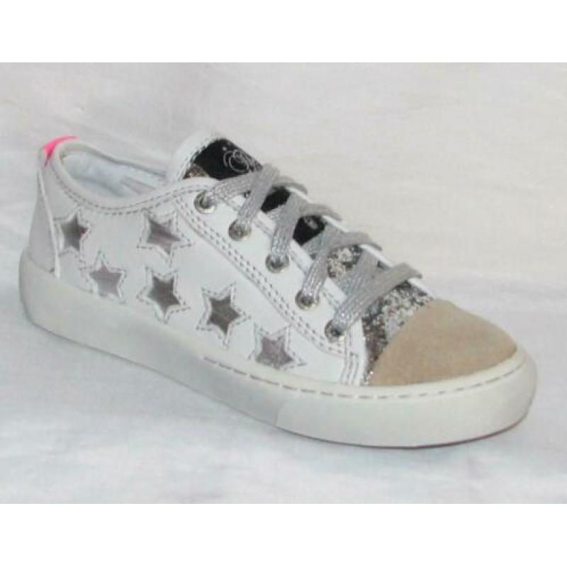SHOESME maat 31 lerensneaker/rits wit ster gratis verzenden