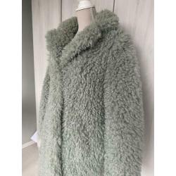 Didi winterjas teddy groen maat 38 NIEUW