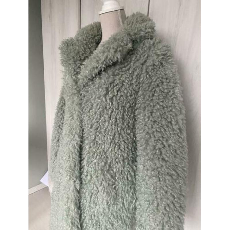 Didi winterjas teddy groen maat 38 NIEUW