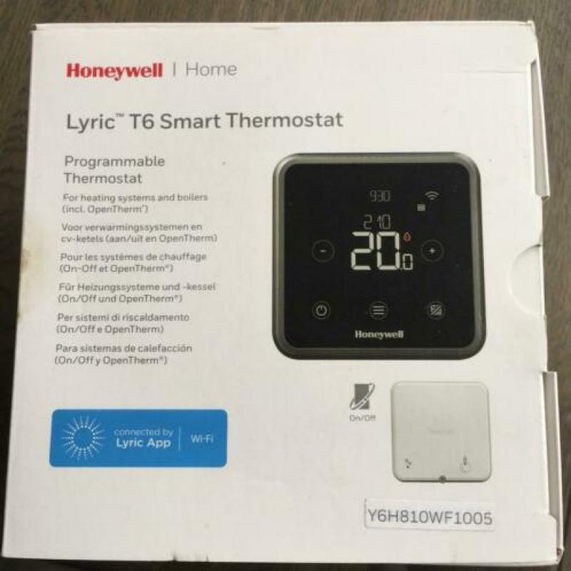Honeywell lyric T6 slimme thermostaat bedraad zwart