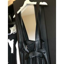 Leren tuin broek maat s/m 1x aangehad