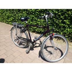 Herenfiets stationsfiets bruine Batavus framehoogte 57