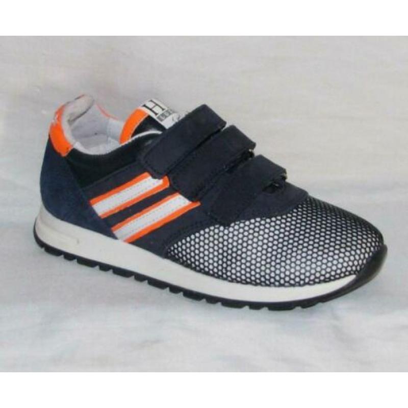 HIP maat 30 lerensneaker klitteband blauw gratis verzenden