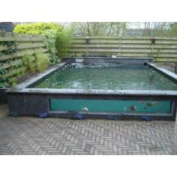 AANBIEDING vijverrand Chinese hardsteen 12 cm breed facet