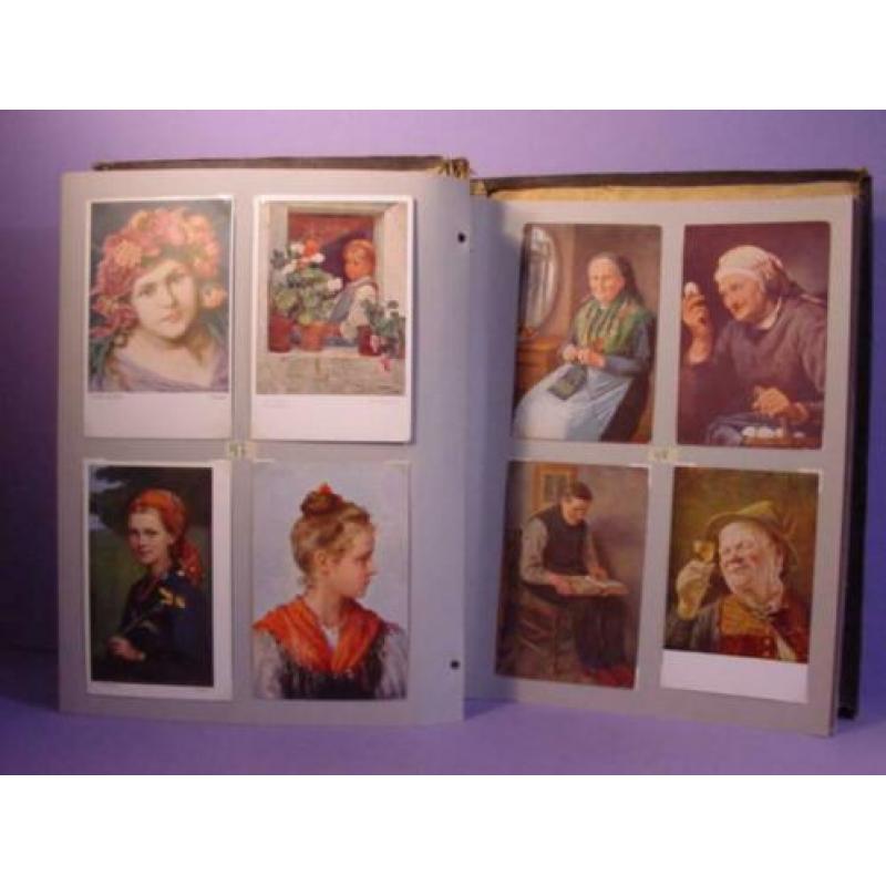 132x Kunstkaarten/Ansichtkaarten o.a Oilette en Wiener Kunst