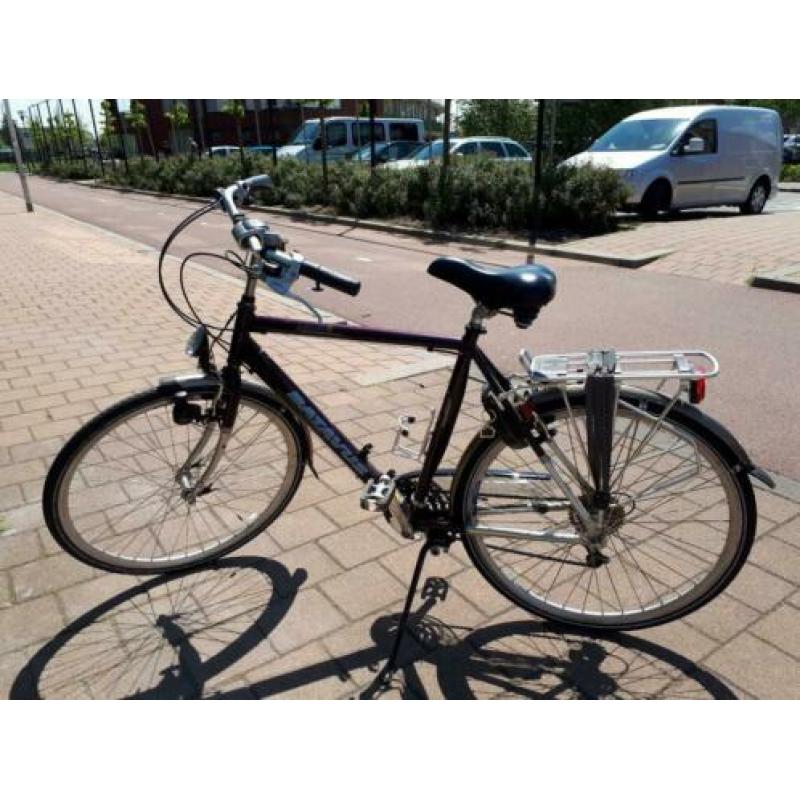 Herenfiets stationsfiets bruine Batavus framehoogte 57