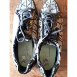 Calvin klein sneakers M39 Zwart lak + stof