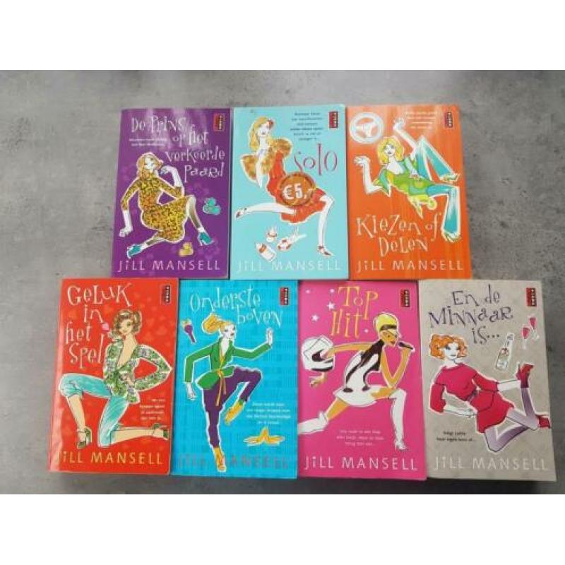 7 Jill Mansell pocket boeken voor titels foto