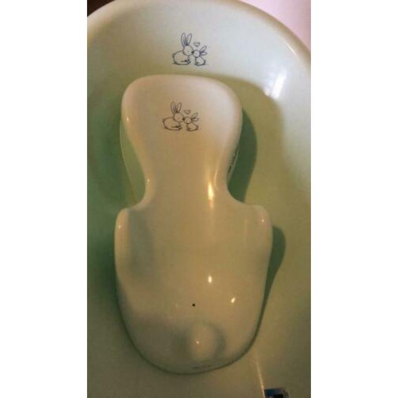 Babybadje mintgroen met zitje en standaard