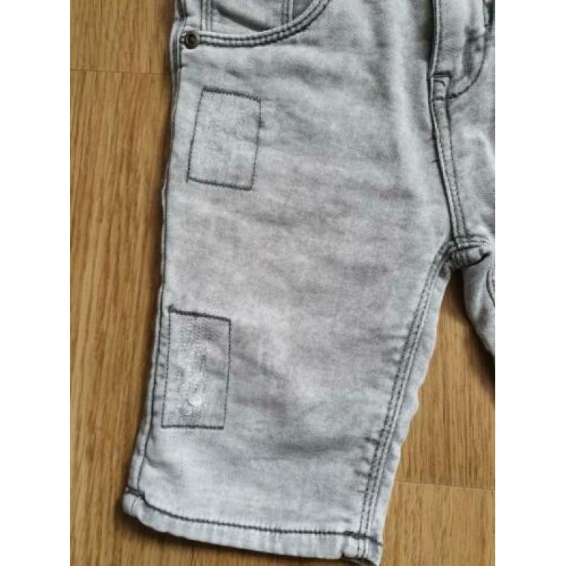Korte jeans broek grijs Tumble n dry maat 116