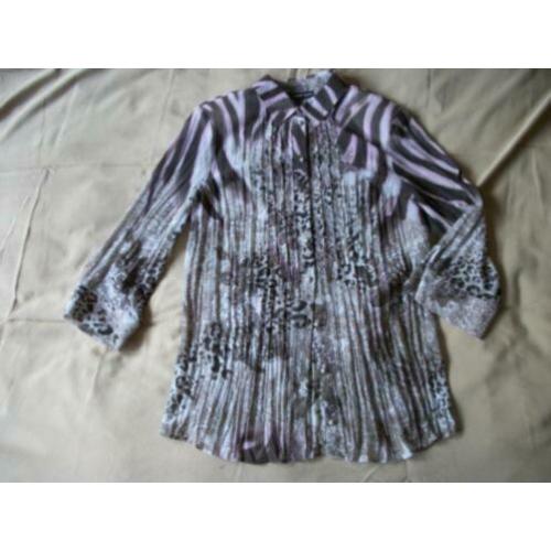 Bruin Lila Blouse - 40 - Gerrie Weber - lange mouw - zgan