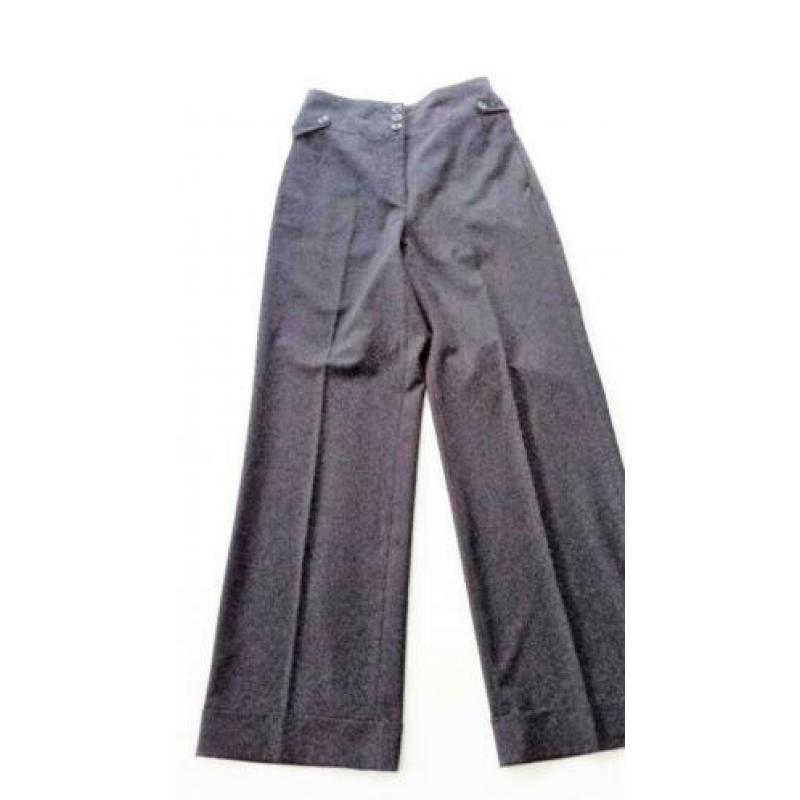 ZWARTE Palazzo broek (wide leg), maat 38/40