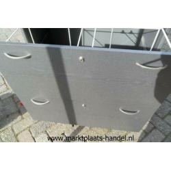 archief kast hout grijs (a21)19