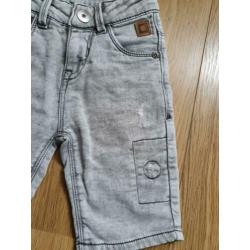 Korte jeans broek grijs Tumble n dry maat 116