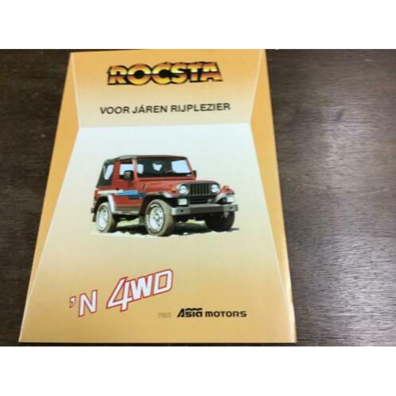 Rocsta folder met prijslijst