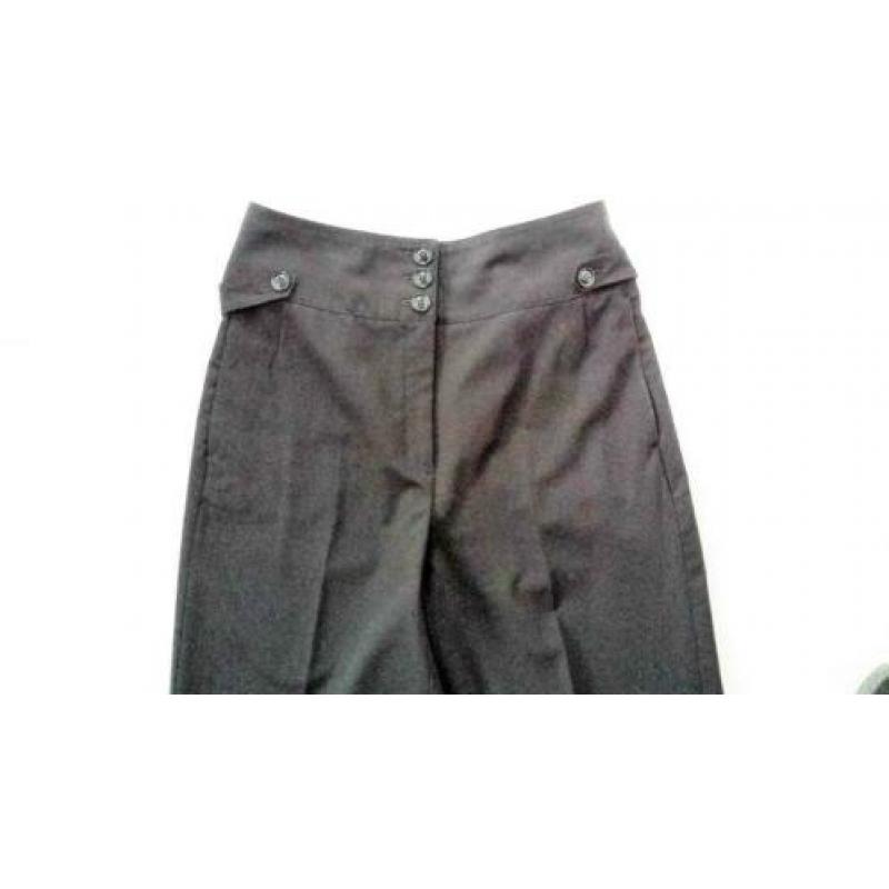 ZWARTE Palazzo broek (wide leg), maat 38/40