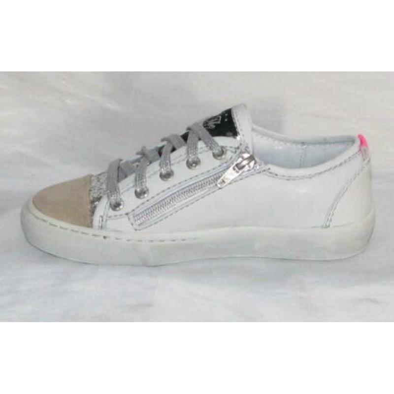 SHOESME maat 31 lerensneaker/rits wit ster gratis verzenden