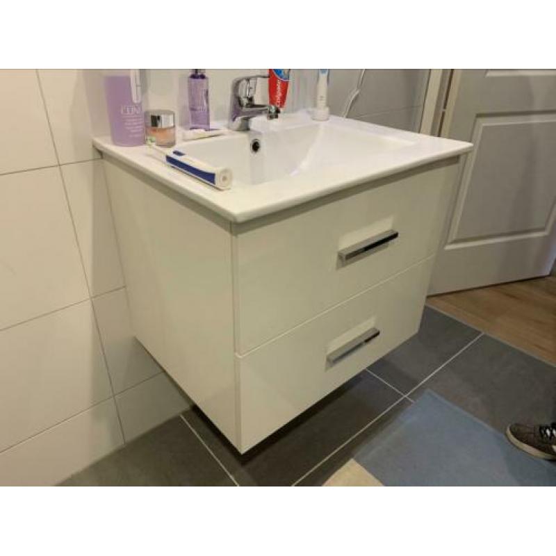 Badkamermeubel wit, twee lades