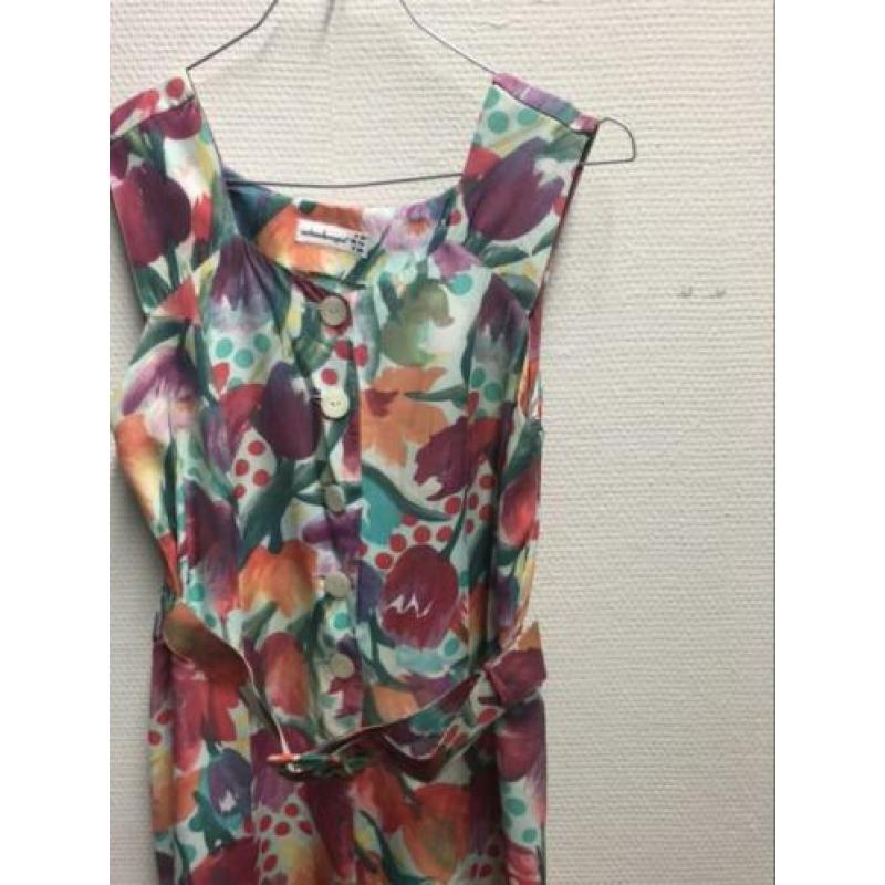 Vintage jurk met ceintuur (M/38)
